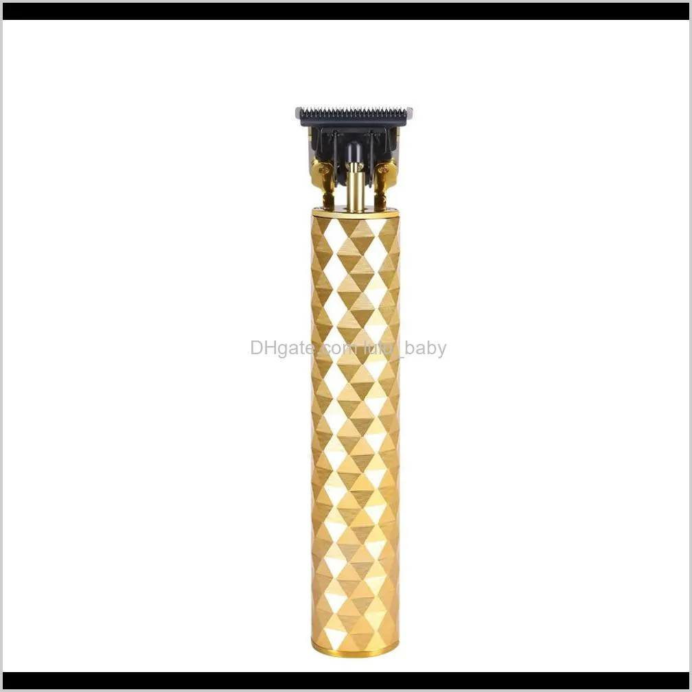 gold hair razors polygonal diamond oil head carving 0mm baldhead electric hair clippers professional barber trimmers