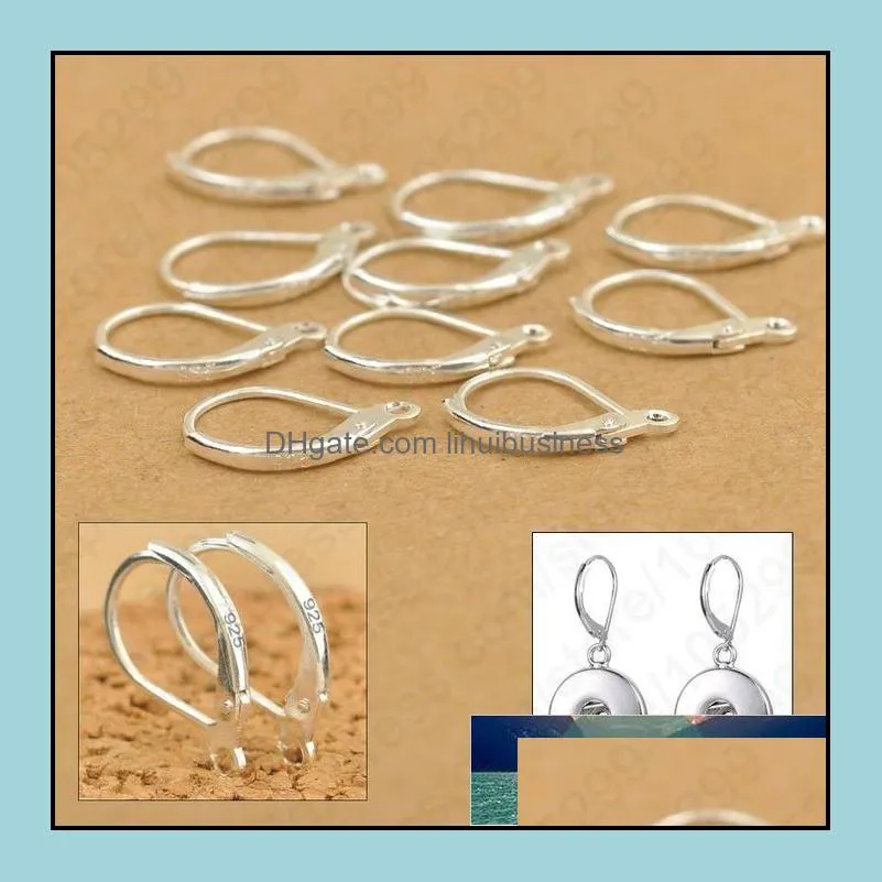 Andra smycken fynd komponenter stora kampanj 100pcs / lot DIY hitta örhängen 925 sterling sier kvinnor gåva för örhänge gör drop deliv