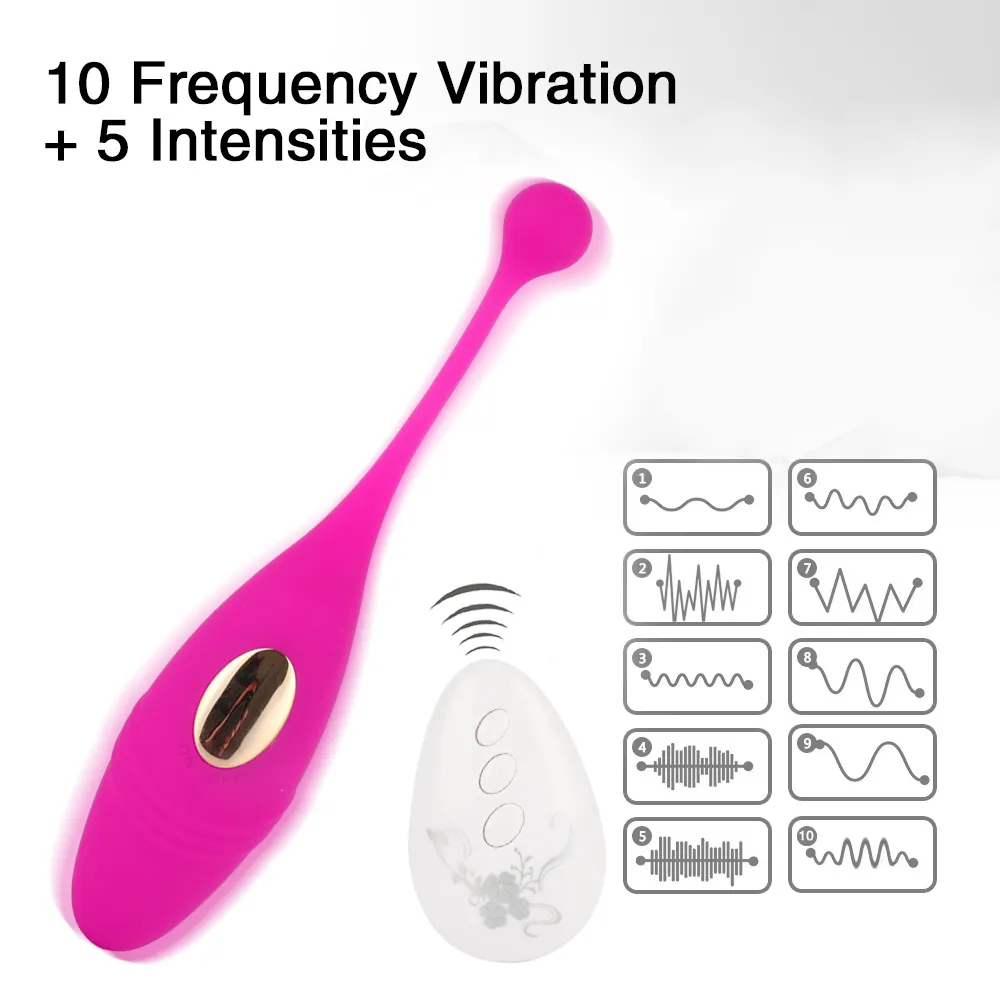 Yutong Wireless Remote Control Vibrating Bullet Eggs Vibrator Toy for Woman Rechargable Clitoris Stimulator Vaginal Balls285Z