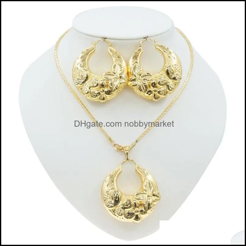 Earrings & Necklace Yulaili 2021 Exquisite Earring Trend Long Pendant And African Ladies Birthday Party Jewelry Sets Collection