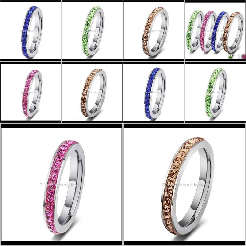 titanium finger rings nail ring for women bride wedding ring jewelry gift