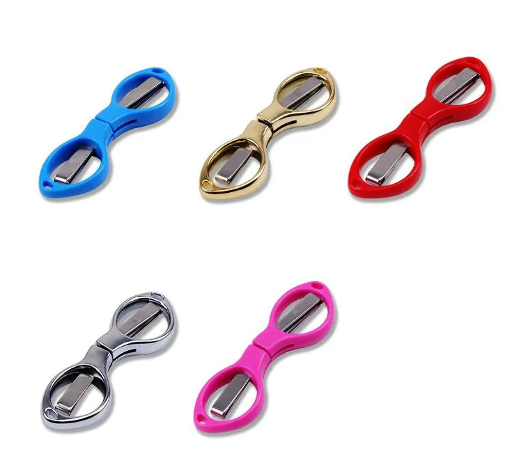 Stainless Steel Mini Folding Fishing Scissors Keychain Pocket Scissors  Cutter US