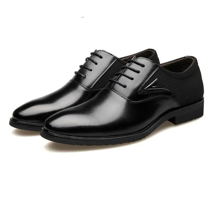 Uomo Oxford stampa scarpe eleganti stile classico in pelle nero giallo arancione allacciatura formale moda aziendale