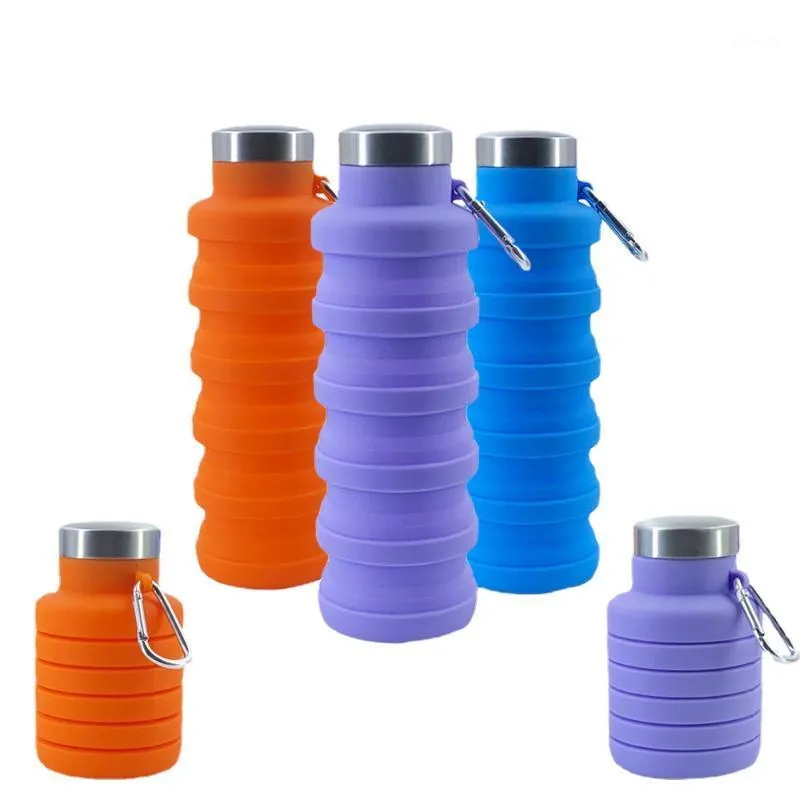 Water Bottle Portable Silicone Sports Large-capacity Outdoor Retractable Foldable