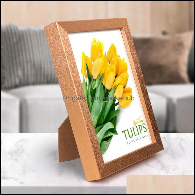 Wooden Wedding Couple Picture Frame Office Table Decor Family Photo Display Frames Multi Color Living Room Bedroom Picture Frame