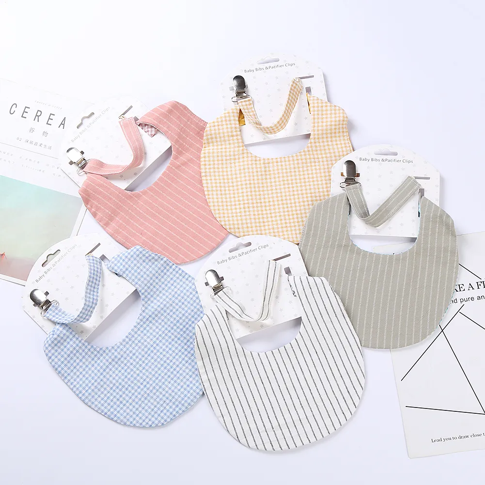 100% Cotton 2Pcs Baby Bibs Bows Headband Set for Newborns Toddler Saliva Towel Feeding Burp Cloths