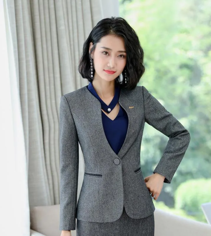 Women's Custom Embroidered Suit Jackets, Company Logo Suit Jackets,  Embroidered Work Jackets, Work Uniform Clothes