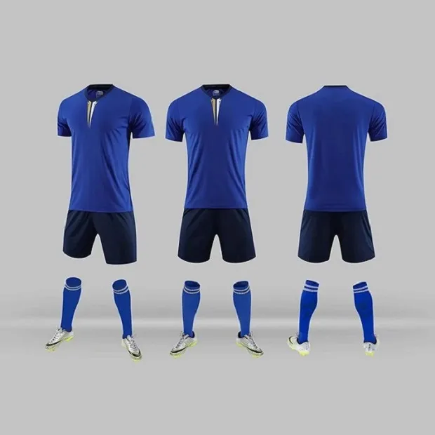 custom 2021 Soccer Jersey Sets Men's and women's adult orange sports training customized football shirt team uniform 15