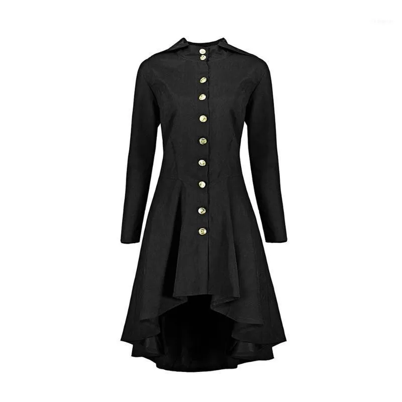 Casacos de trincheira feminina cair gótico vintage casual senhora mais tamanho tamanho solto com capuz botão liso bolso de bolso verde