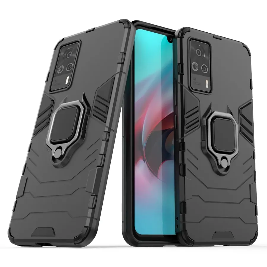 링 홀더 킥 스탠드 커버 케이스 ARMOR T9E IQOO Z3 NEO5 X60 PRO PLUS 50pcs / lot