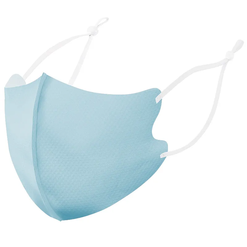 Sommar Ice Cool Silk Bomull Mask Anti Dust Face Cover Respirator Dammtäker Anti-bakteriell tvättbar återanvändbar