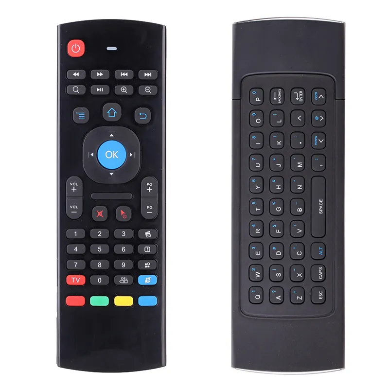 X8 Backlight MX3 Mini tastiera 2.4G Wireless PC Remote Controls con IR Learning Qwerty 6Axis Fly Air Mouse retroilluminato Gampad per Android TV Box i8