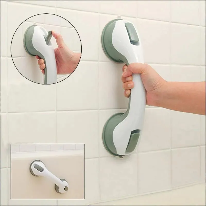 Bath Mats Shower Safety Helping Handle Anti Slip Support Toilet Bathroom Safe Grab Bar Vacuum Sucker Non-slip Suction Cup Handrail