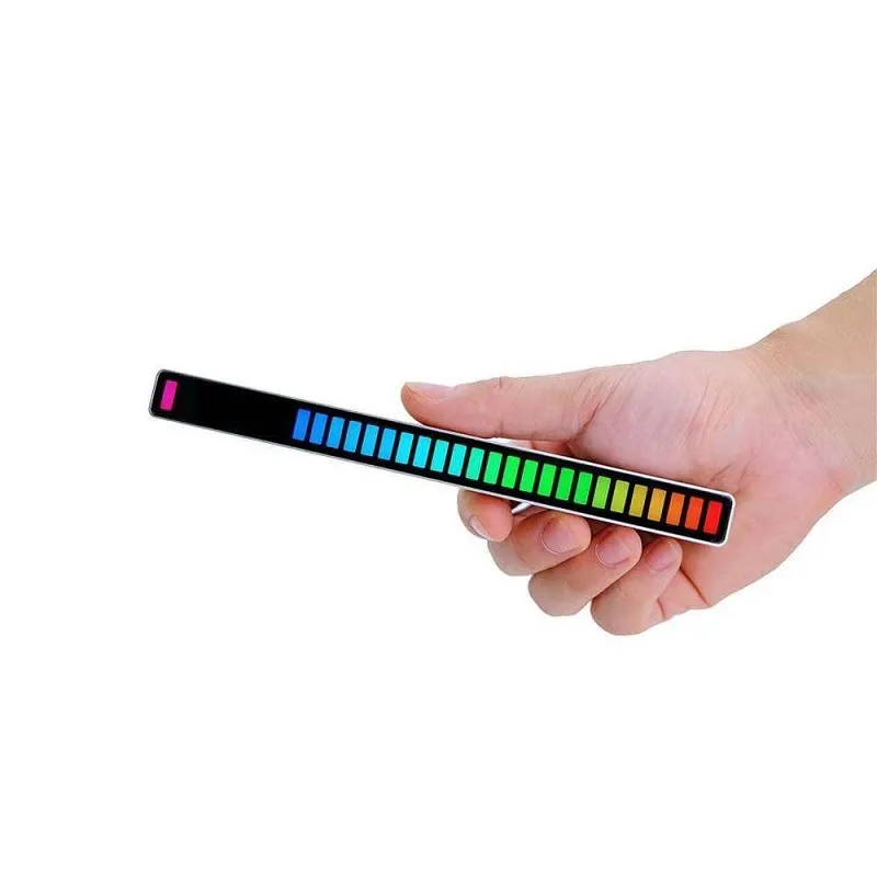 LED Pikap Ritim Işık Taşınabilir Hoparlörler Mobil Uygulama Kontrolü Renk Değişimi Grafik RGB Müzik Binme Lambası Ses Kontrolleri USB Rhythms Senfoni Atmosfer Işıkları