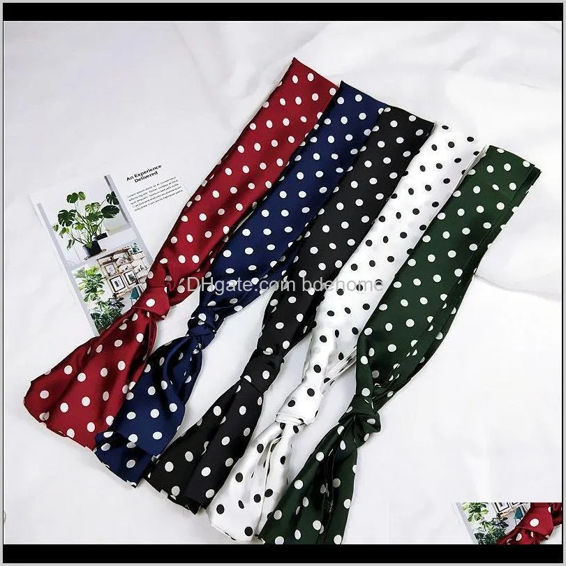 polka dot long neckerchief small scarf female spring autumn summer all-match small scarf professional long wholesale1