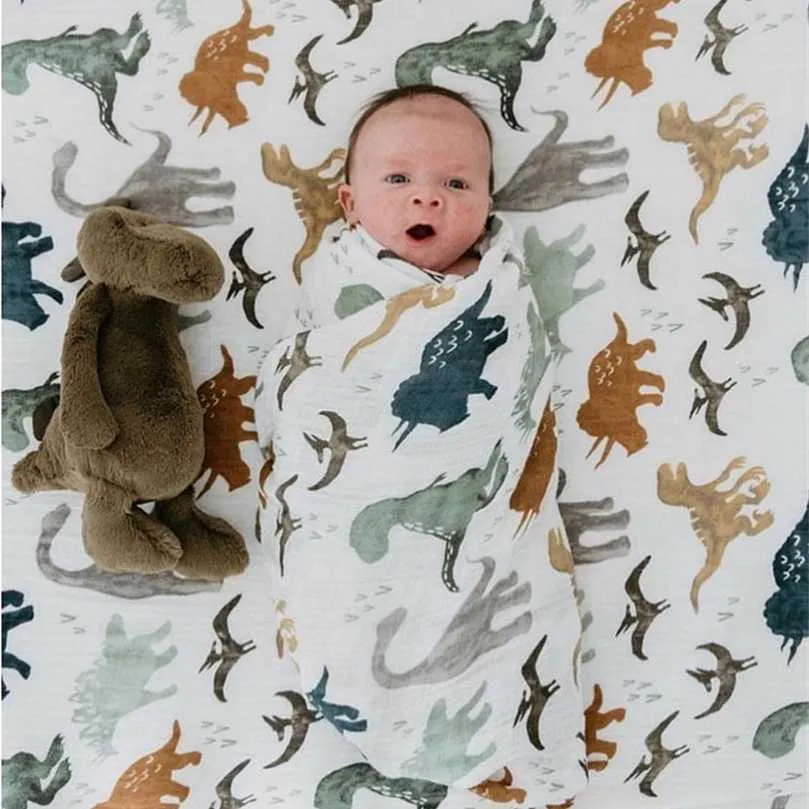 70% bambusa baby swaddle muślinowa jakość koc lepsza niż ADEN Anais Baby Multi-użytku Dużego Koc Diopierski Innopt Wrap 211105