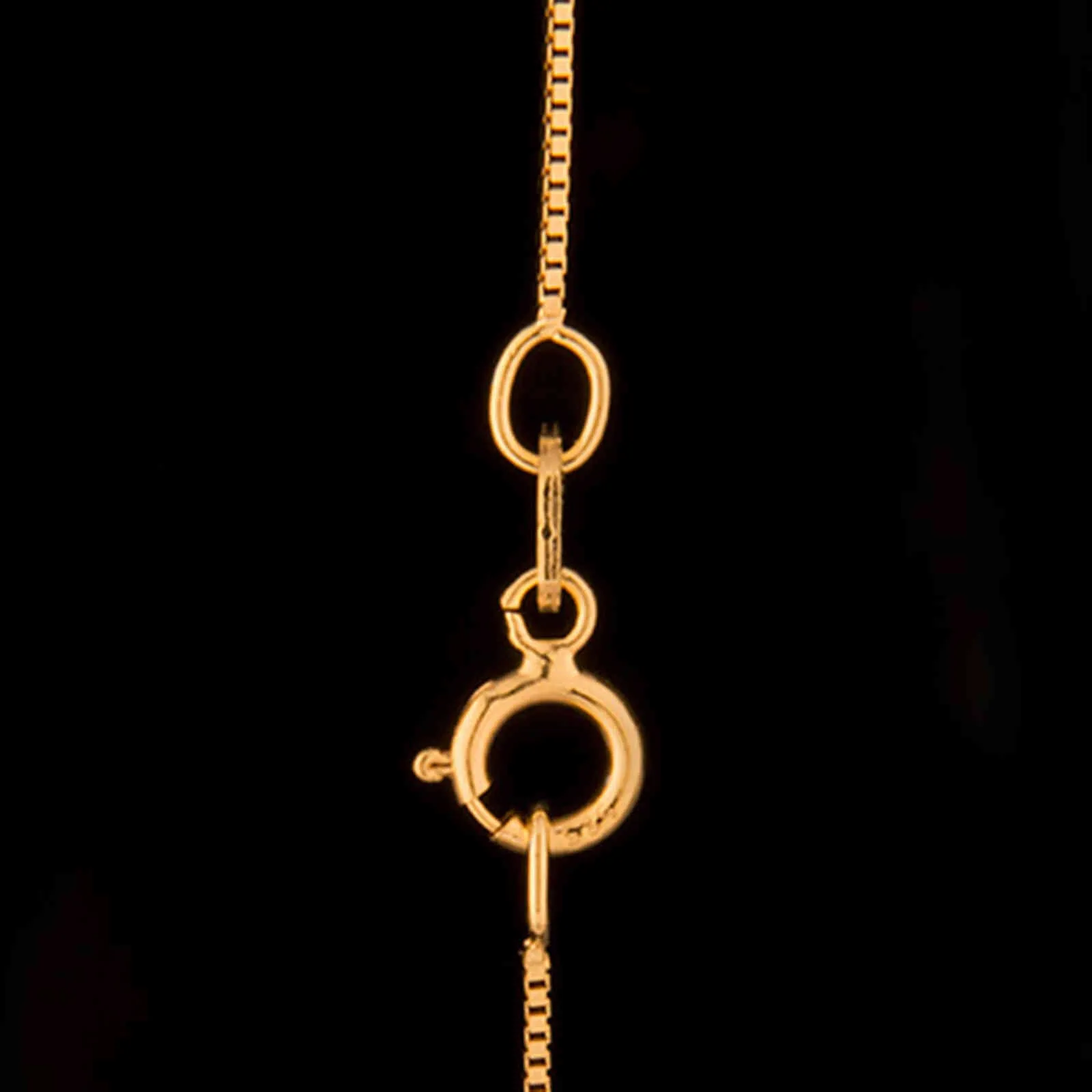 10K/14K18K Yellow Gold Chain Pure Gold Chain 18 Inch Thin Box Chain Necklace