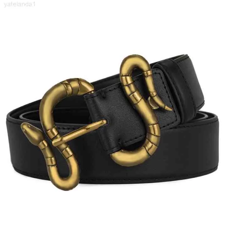 Cintos Masculinos Designer Cinto Feminino de Couro Fashion Snake Pearl Gem Fivela Beltss Cinturones De Dise￱O Preto Marrom 3,8 cm de Largura Caixa Branca