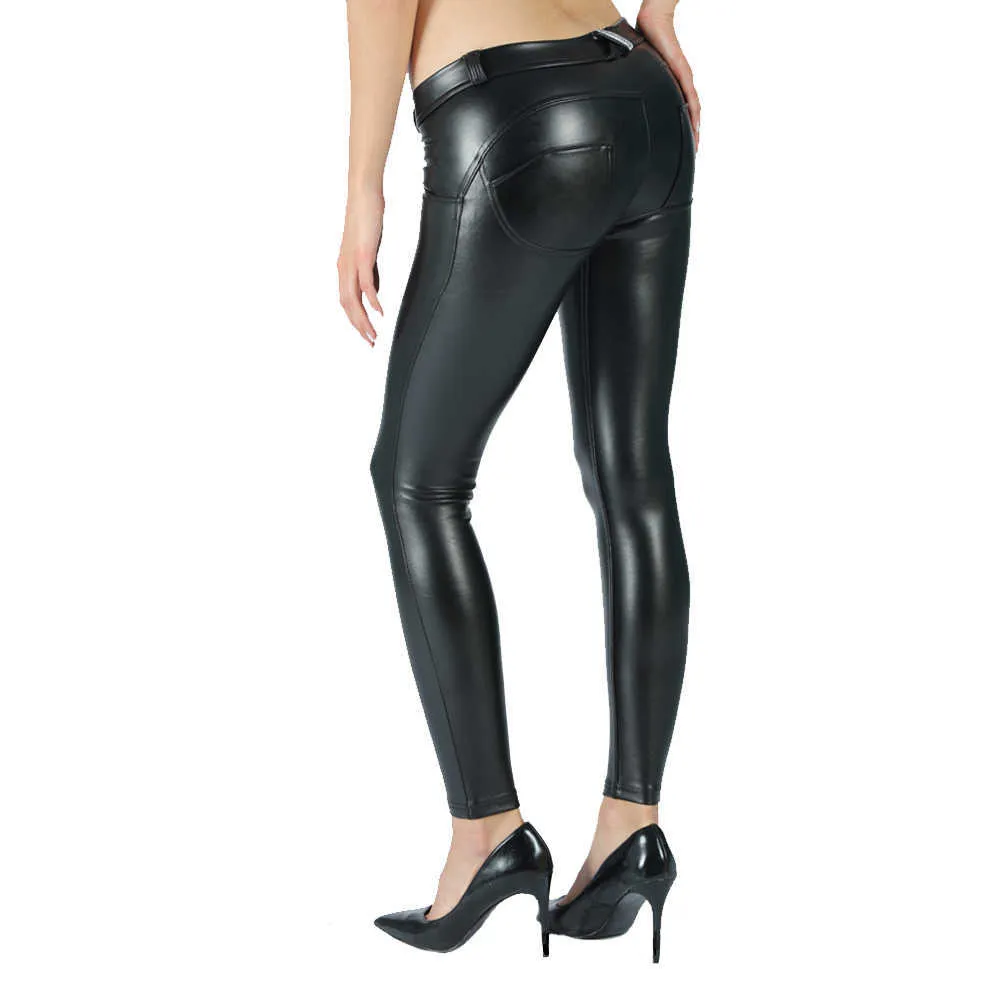 Melody High Waisted Faux Leather Trousers Shiny Black Workout Leggings Sexy  Hips Push Up Compression Pants Women Black Pants - Pants & Capris -  AliExpress
