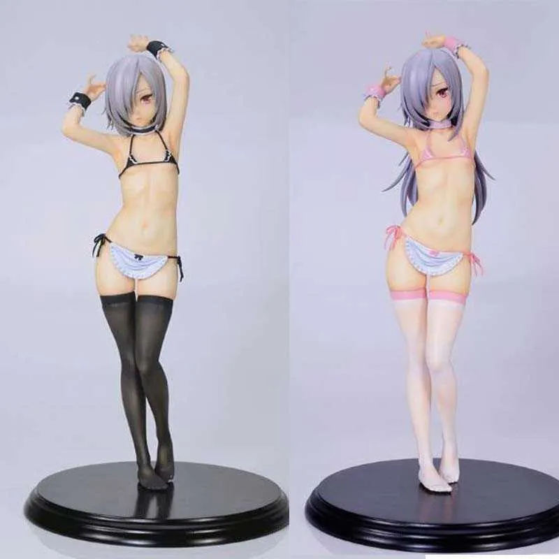 Anime Q-Six Sexy Figuur Akeiro Kaikitan Badpak Lange Haar Korte Haar PVC Actiefiguren Anime Figure Collection Model Toys Q0722