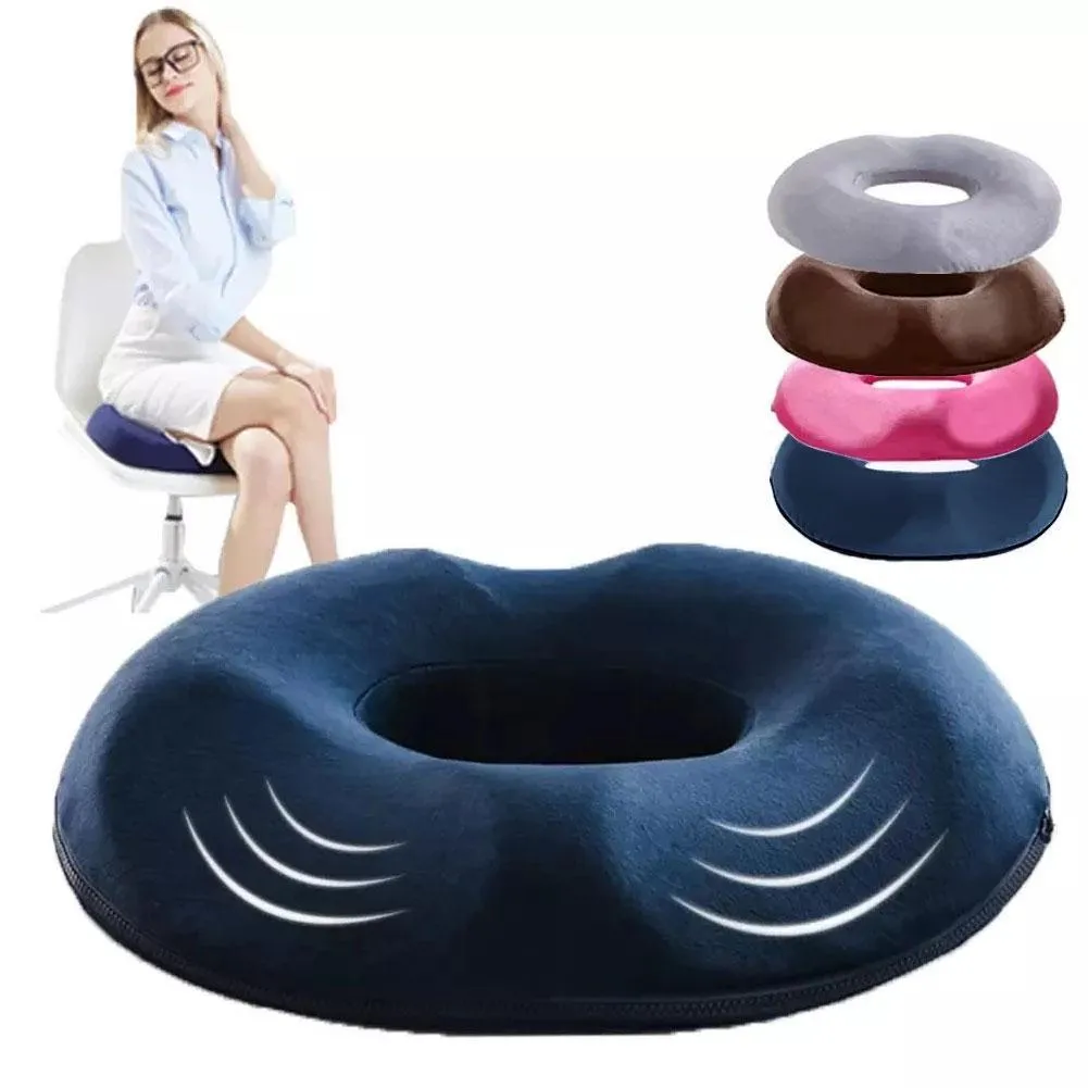 Orthopedic Memory Foam Seat Cushion with Supporting Neck Pillow