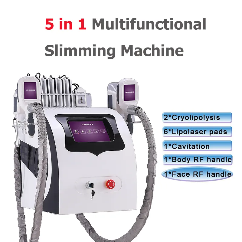 Vet bevriezen lipo laser afslanken machine ultrasone rf cavitatie body slanke ultrasone bevriezen liposuctie apparatuur