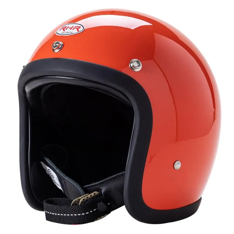 Motorcycle Helmets RHR Serial Low Profile Helmet Japanese Style Motobike Fiberglass Shell Small Shape Moto