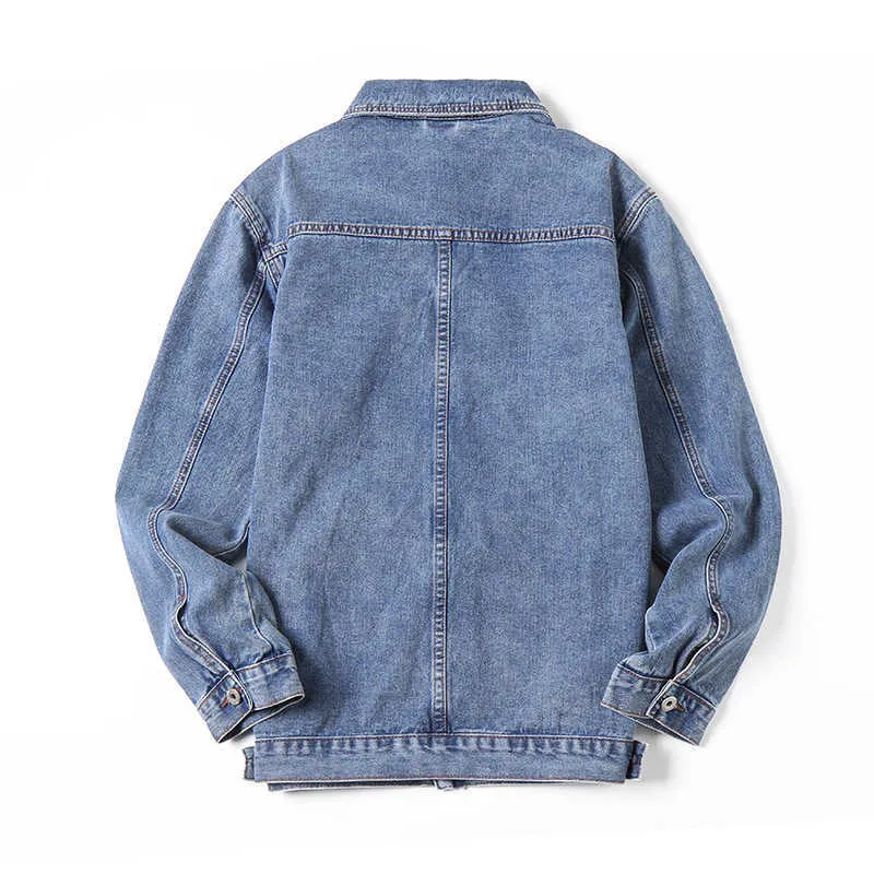 Jaqueta jeans grande best sale masculina