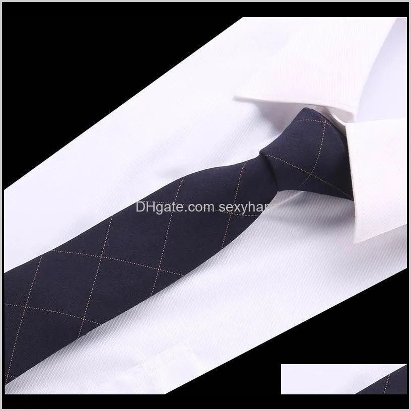 20Colors Wool Ties for Men 6cm Wide 2018 New Fashion Slim Necktie Plaid Wedding Solid Red Black Grey Cotton Tie1