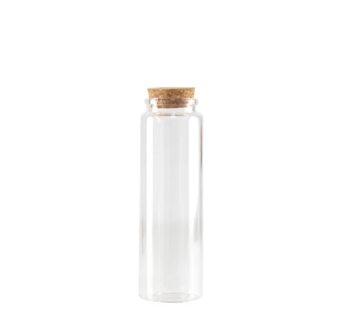 2021 5oz Tomma klara glasflaskor ampuller med korkproppar Storage Jars 47mm flaskdiameter 47x120x33mm 150ml
