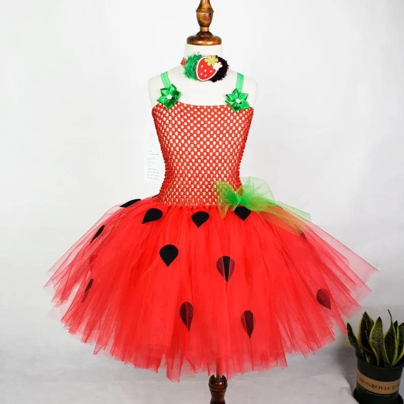 Abiti Da Ragazza Vestito Da Tutu Fragola Bambina Vestito Da Primo  Compleanno Bambini Costume Di Halloween Bambini 0 12 Anni Da 18,73 €