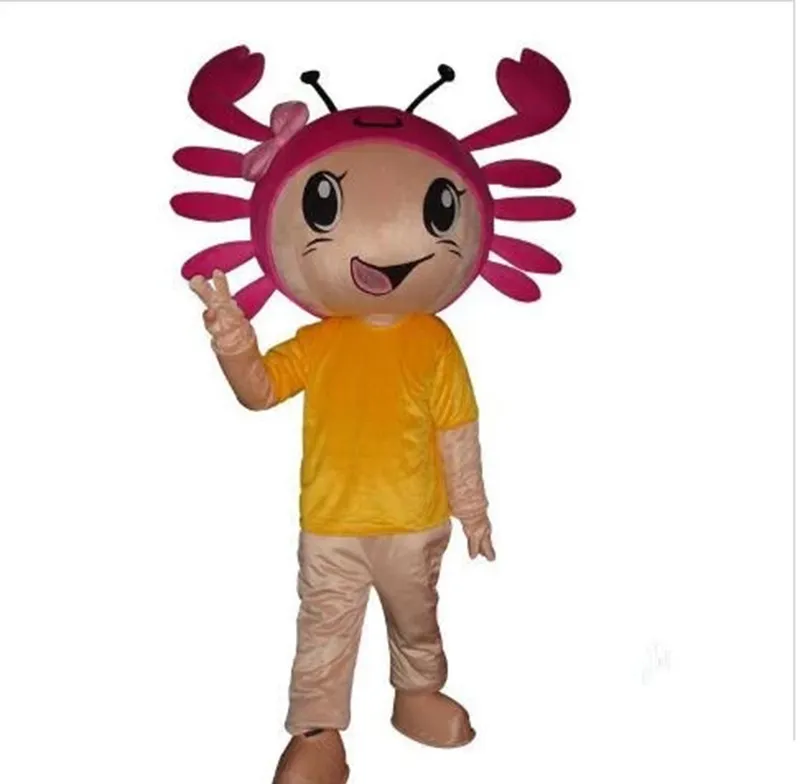 の通販なら プロのピンクのカニマスコット衣装ハロウィーンクリスマスファンシーパーティードレス漫画キャラクタースーツカーニバルユニセックス大人の衣装 公式特典付 Vtech Computer Com