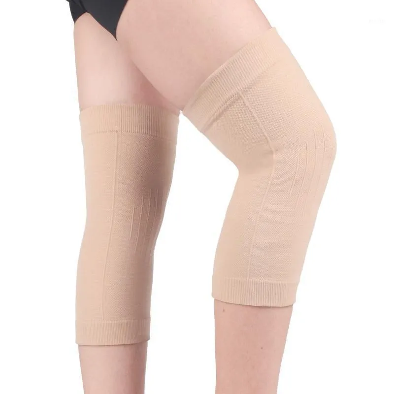 1pc jambière Compression genouillère manchon jambe soutien thermique tricot pansement protecteur pour course Jogging randonnée Football coudières