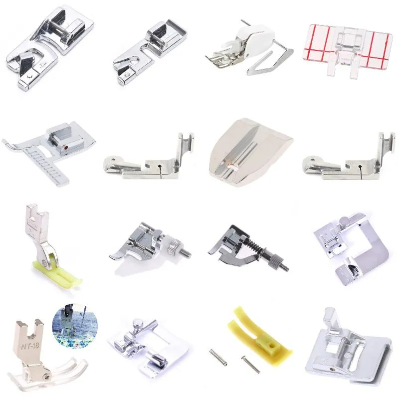 Sewing Tools And Notions: Cloth Leather Splice Presser For Household Metal  And Plastic Foot Sewing Machine Accessories From Xiguanchu, $20.09