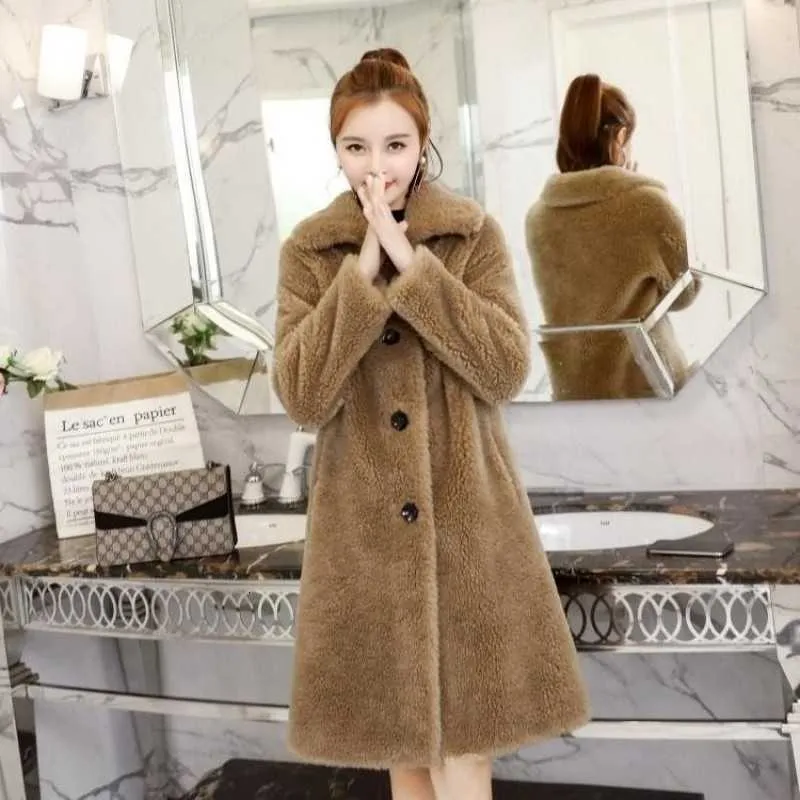 Womens Lamb Wool Teddy Bear Faux Mink Fur Coat Winter Autumn Parka For Fashionable Lamb Fur Coat SH190930 From Yiwang01 28.94 DHgate.Com