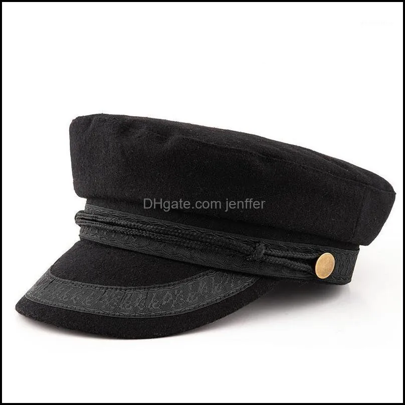 Wide Brim Hats Large Size Navy Cap Small Head Flat Hat Felt Army Big Bone Men Wool Plus Sizes Caps 52-55cm 55-57cm 58-60cm 60-63cm1