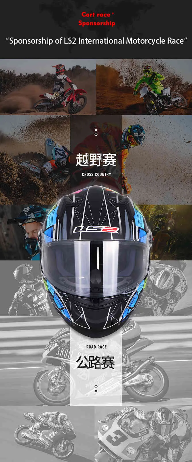 Casco Moto da uomo 3C e certificazione Dot casco integrale Moto casco Moto  casco in fibra di carbonio caschi da ciclismo retrò