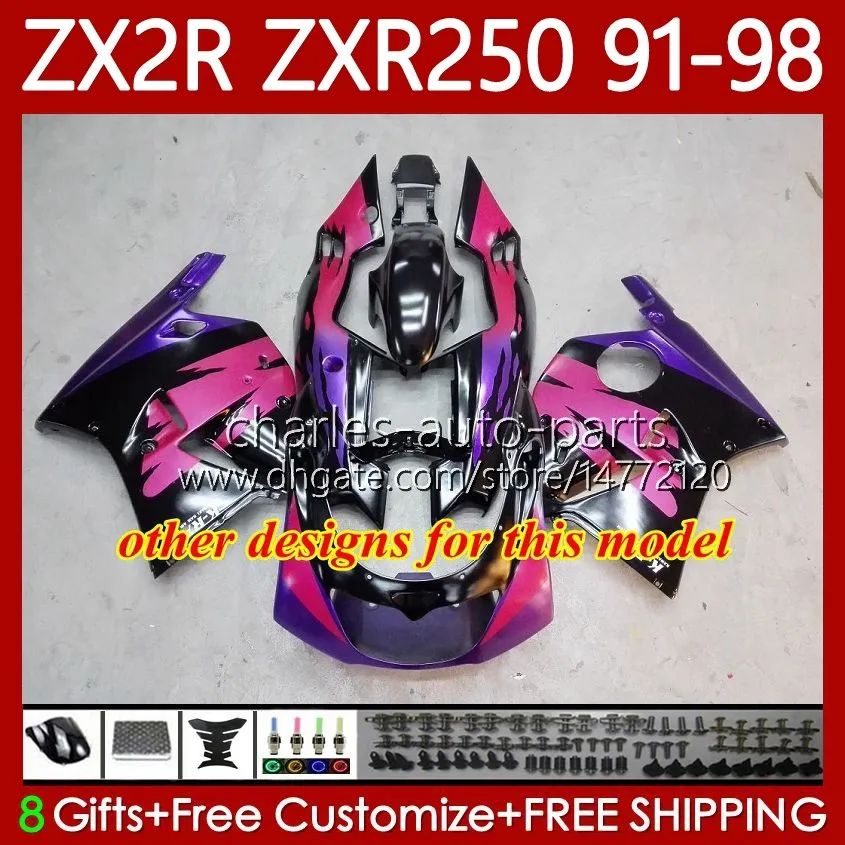 Fairing Blue And White 350z Wide Body Kit For Kawasaki Ninja