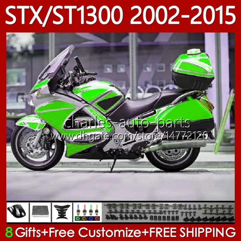 Honda Pan 유럽 ST1300 STX ST 1300 02-15 93no.107 ST-1300 Light Green Stx1300 2002 2003 2004 2005 2006 2007 2009 2011 2012 2015 2015 2015 공정