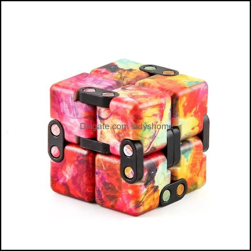 Starry sky decompression cube set Party Favor adult children designer black white colorful cubes decompressions vent toys HWD7749
