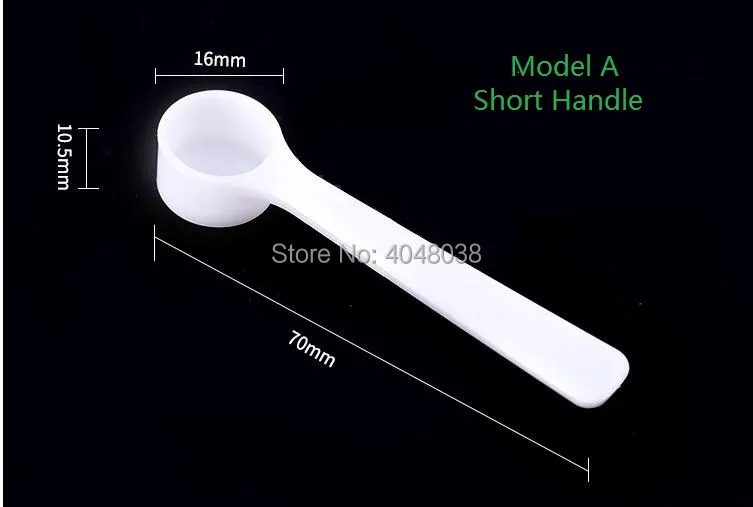 0.5g Plastic Spoon Powder Measuring Spoons Mini Packing Tool Individual Packaging Small Ladle Long Handle Flat Spoon (5)