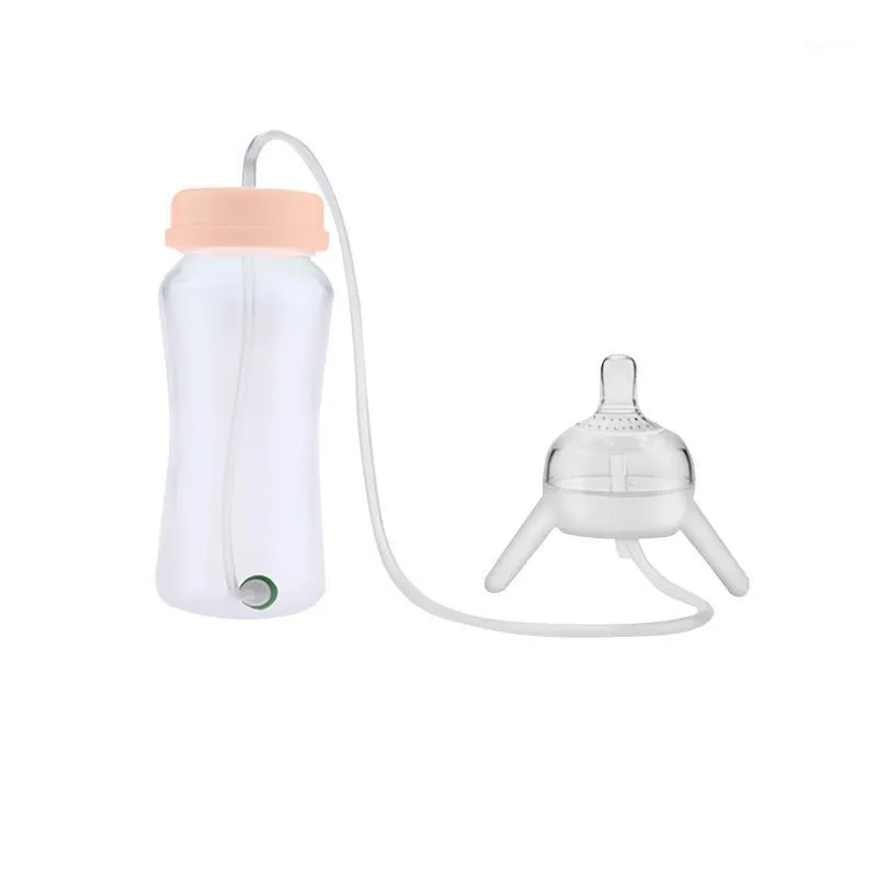 使い捨ての食器の哺乳瓶を別々の子供母親のボトルと長いストロー模倣ミルク離乳ビュテルカdla dzieckaアクセサリー