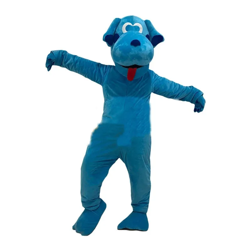 Festival Dress Blue Dog Mascot Costume Unisex Adult Fancy Outfit For ...