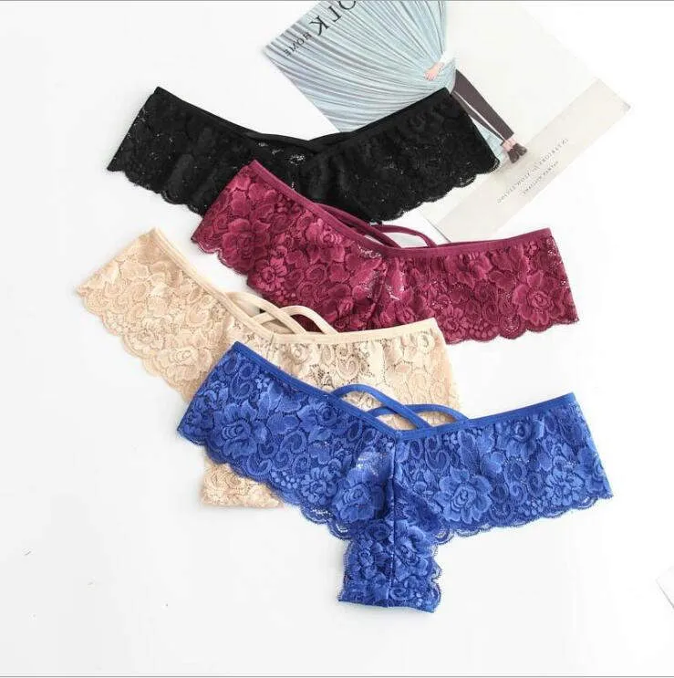 Seamless Lace Plus Size Cotton Thongs For Women Sexy Lingerie In