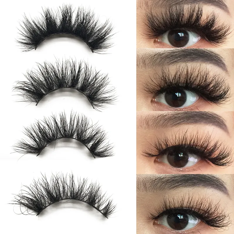 15mm 18mm wimpers Groothandel 3D Mink Eyelashes Custom Private Label Natuurlijke Lange Pluizige Wimper Extensions Zachte Minks Lashess False Strip Eye Lash