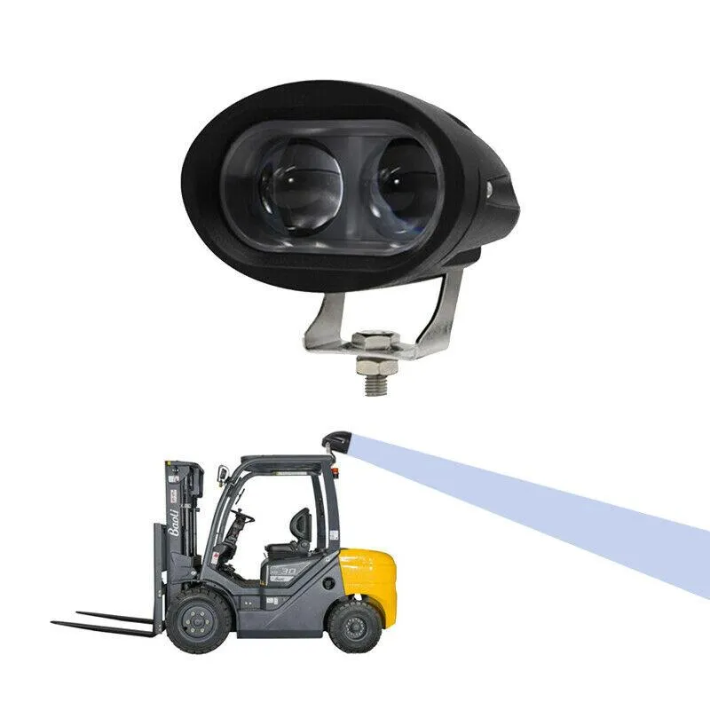 Bilens strålkastare LED VARNING Ljus Blå Signallampa Gaffeltruck Arbetsplats Säkerhet IP67 Vattentät Spotlight Körljus 20W