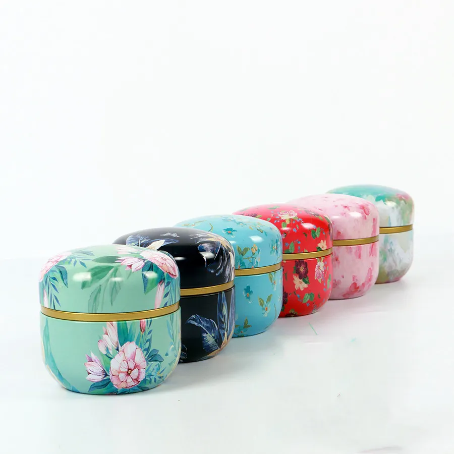 50ml estilo japonês cozinha caixa de chá jarro portador de armazenamento sweetmeats cans latas teaware chá caddies estanho contentores armazenamento caixa de armazenamento