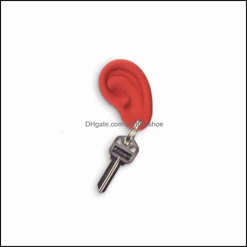 New  Ear Ring Key Chain Kid Novelty Gift Silicone Keychain Wholesale With Factory Price