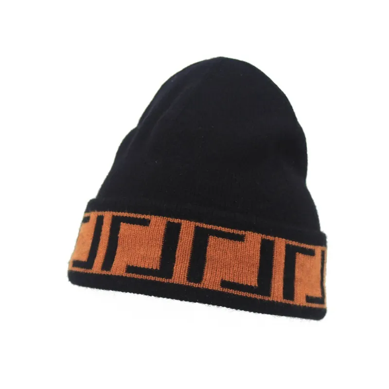 니트 모자 가을과 겨울 여성 편지 자카드 양모 모자 조수 흐름 흐트러스 따뜻한 모자
