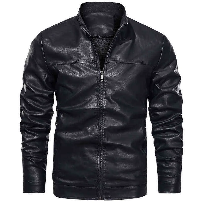 Compra Otoño / Invierno Cuero Hombre Chaquetas Vintage Casual Biker PU  Jacket Pollo De Cremallera Abrigos De Cuero Grueso Chaqueta Hombres 220105  Barato | Entrega Rápida Y Calidad | Es.Dhgate